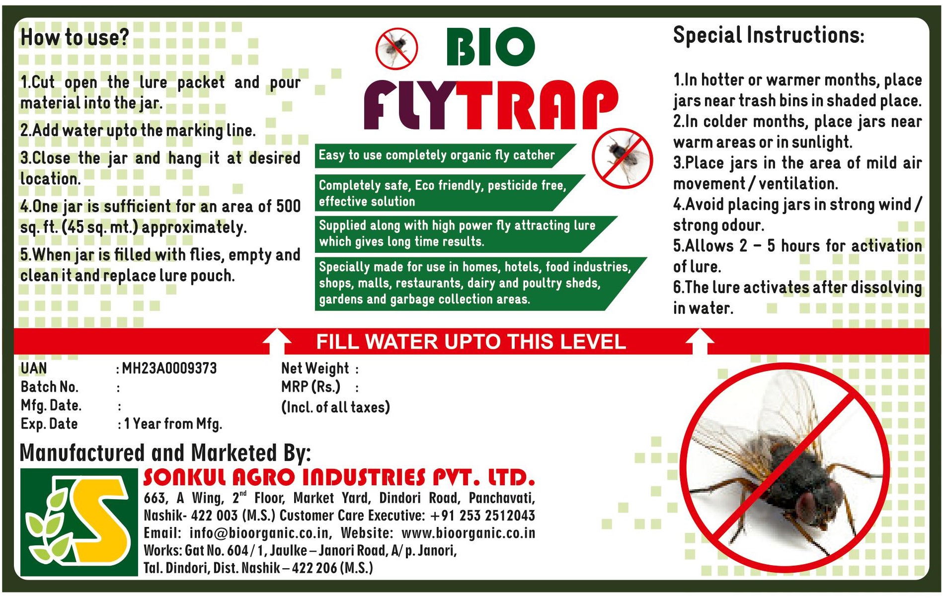 HOUSEFLY TRAP Bio Fly Traps